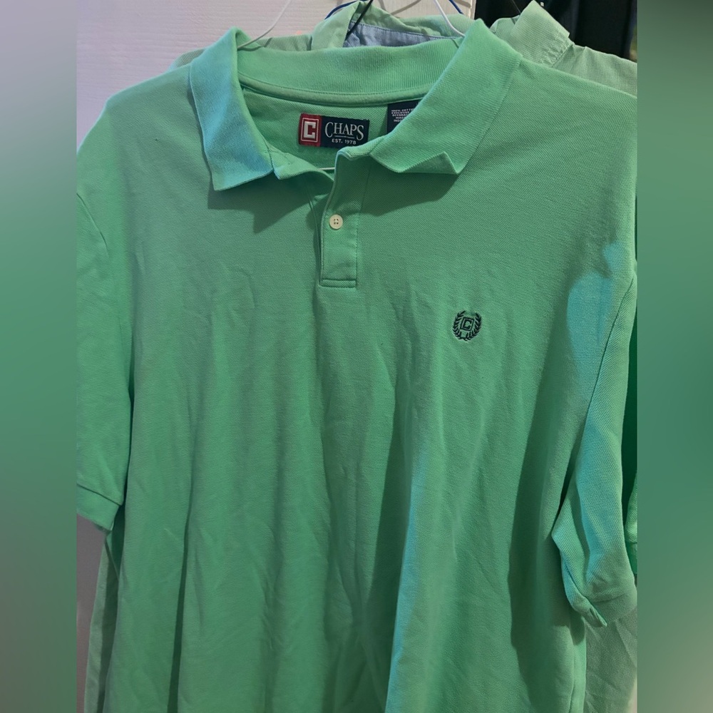 Chaps Green Polo Shirt - Size [XXL]
